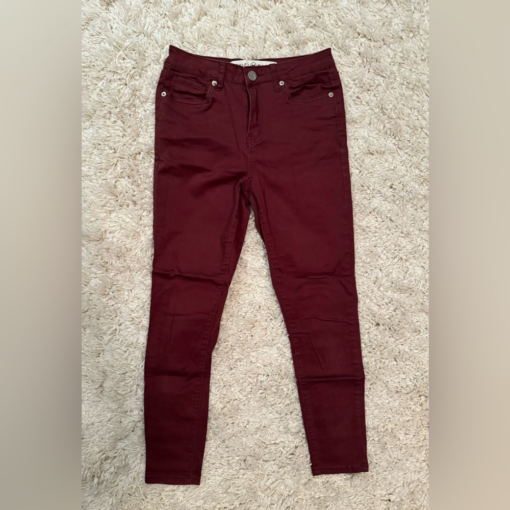 Burgundy Red Skinny Jeans